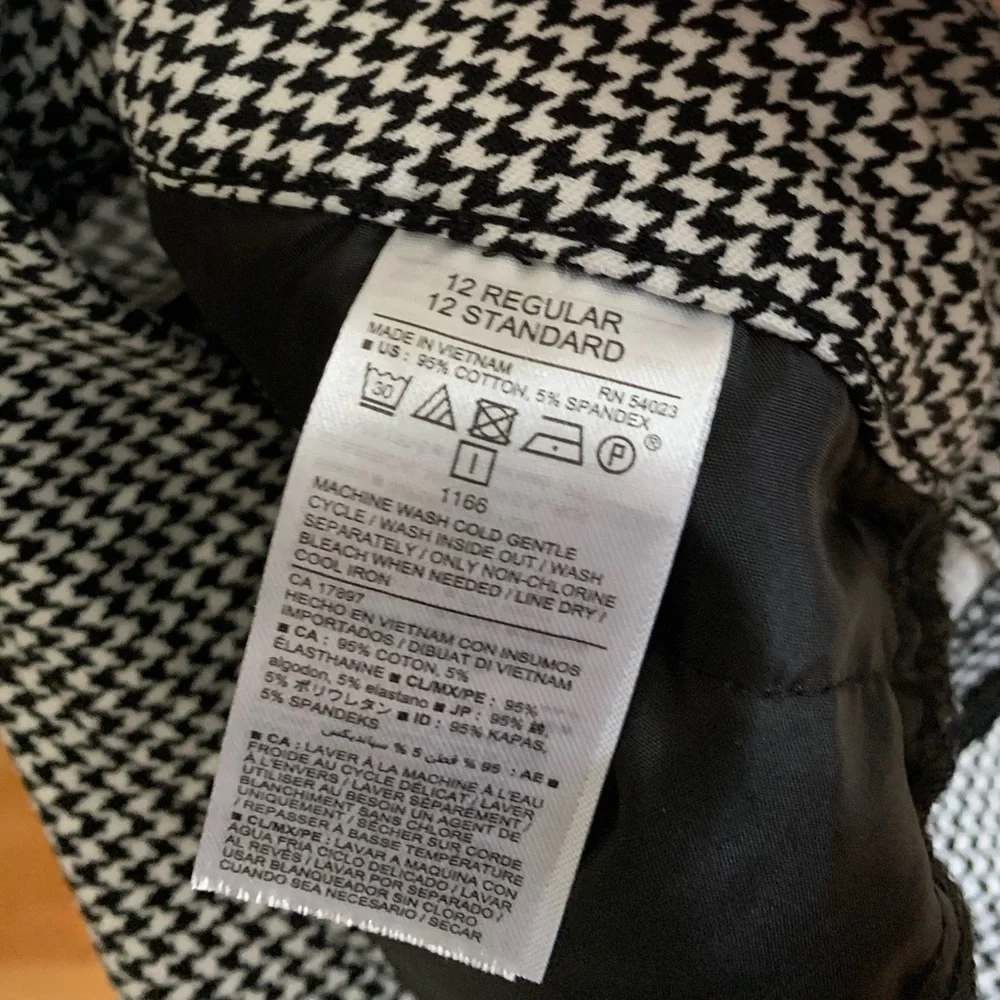 Old Navy Pixie Work Pant - Houndstooth - Picture 2 of 3